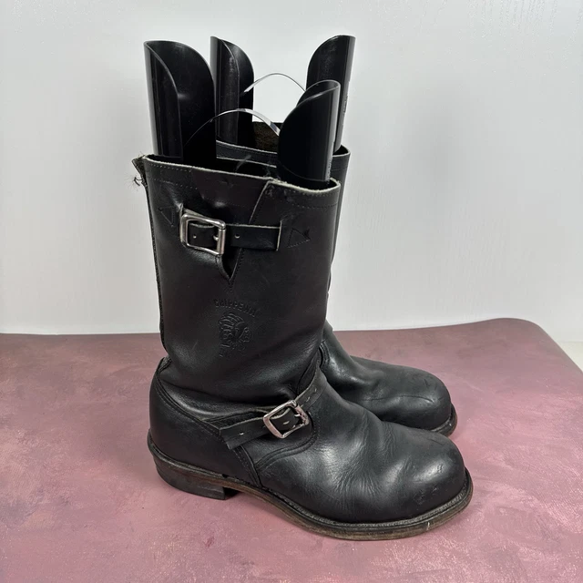 CHIPPEWA 27863 MENS Black Engineer Steel Toe Motorcycle