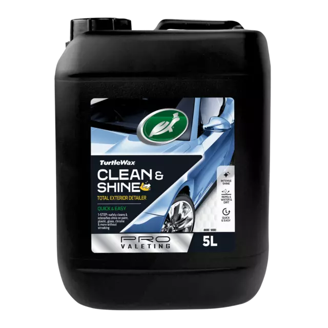 Turtle Wax Clean & Shine Exterior Detailer Pro Valeting 5ltr