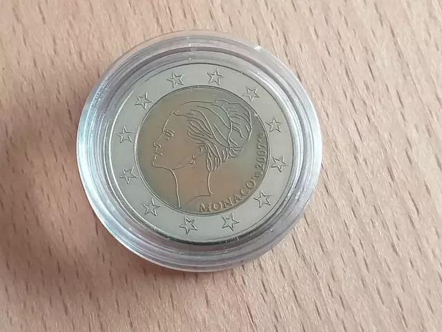 2 Euro Gedenkmünze Grace Kelly Monaco 2007 Probeprägung in Kapsel 3