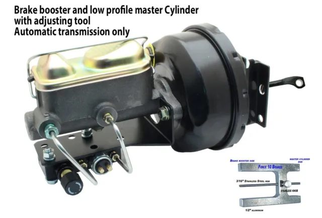 1964-66 Mustang Power Brake Booster Conversion- Adjustable Valve, low profile