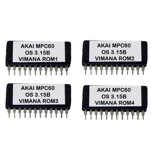 Akai MPC-60 OS VIMANA 3.15B Operating System Eproms Vintage Sampler MPC60 Eprom