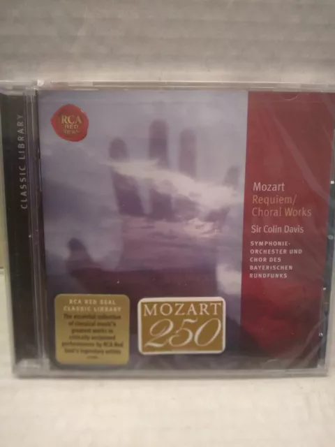 MOZART Requiem Choral Works Colin Davis CD 2006 Sony/BMG RCA Red Seal BRAND NEW!