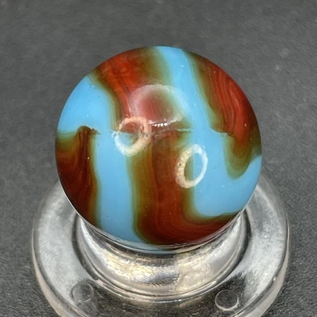 Peltier Marble Peltier Burnt Spiderman Marble Vintage Marbles 0.551”