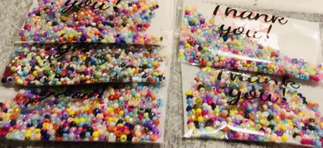 Packs Of Random Mixed Assorted Beads, approx 100g ++Jewellery Making DIY