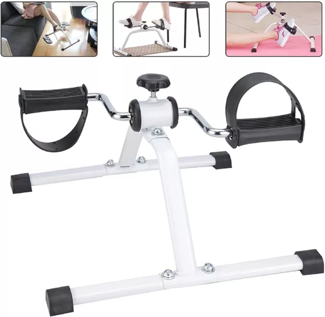 Mini Portable Pedal Exercise Bike Arm Leg Foot Resistance Cycle Pedal Exerciser