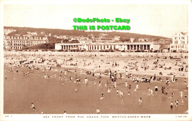 R425373 Weston Super Mare. Sea Front from the Grand Pier. Tuck