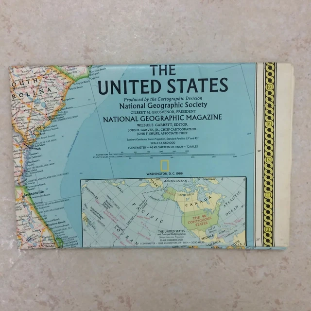 VTG NATIONAL GEOGRAPHIC United - VTG National Geographic United States Map Color Large.webp