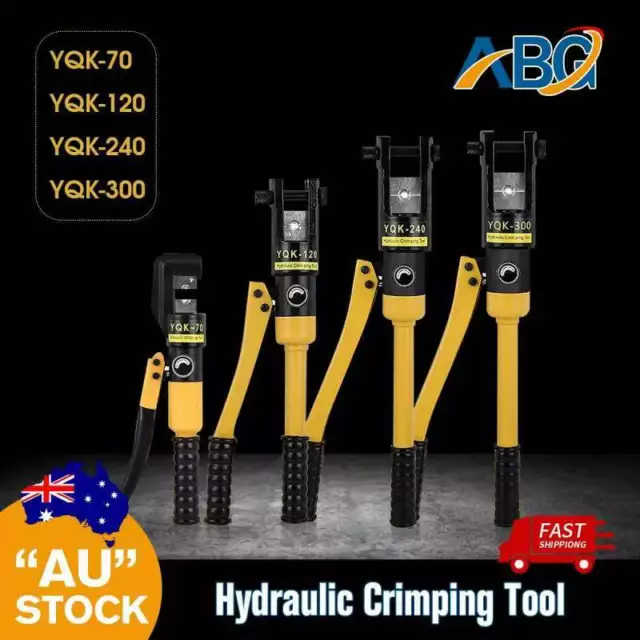 16 T Hydraulic Wire Crimper Crimping Tool Battery Cable Lug Terminal 11 Dies