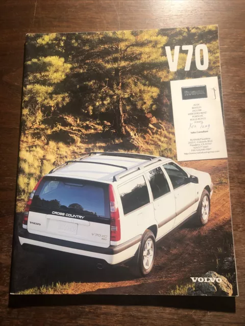 ORIGINAL Vintage 1998 Volvo V70 Sales Brochure Book