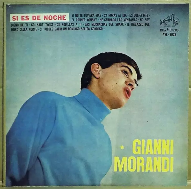 GIANNI MORANDI Si Es De Noche Rare Uruguay South America Only LP 1965 Nice Copy!