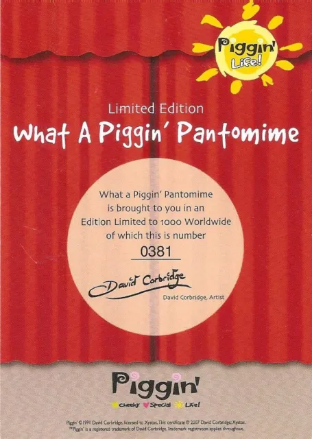 Piggin Collectors Limited Edition Figurine - What A Piggin Pantomime 3