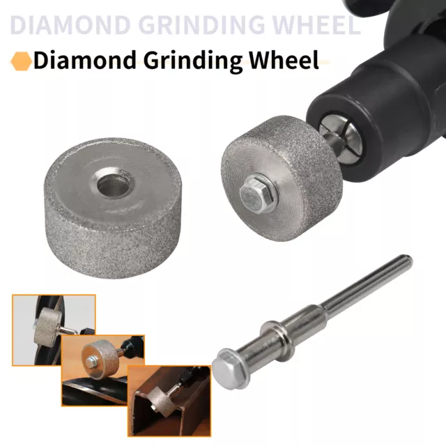 2Inch Diamond Grinding Wheel with 1/8" Mounting Mandrel for Drill Die Grinder