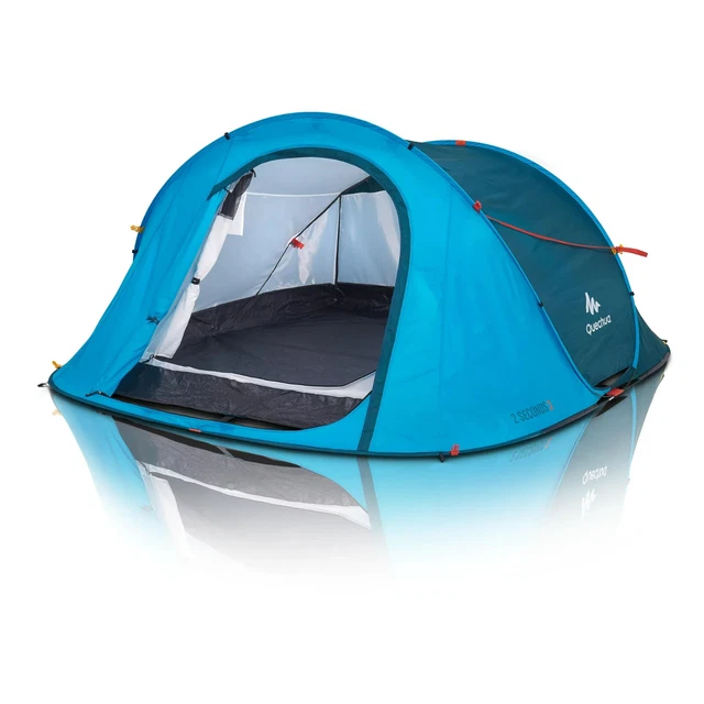 Decathlon Quechua 2 Second Pop Up Camping Tent For 3 People Waterproof!