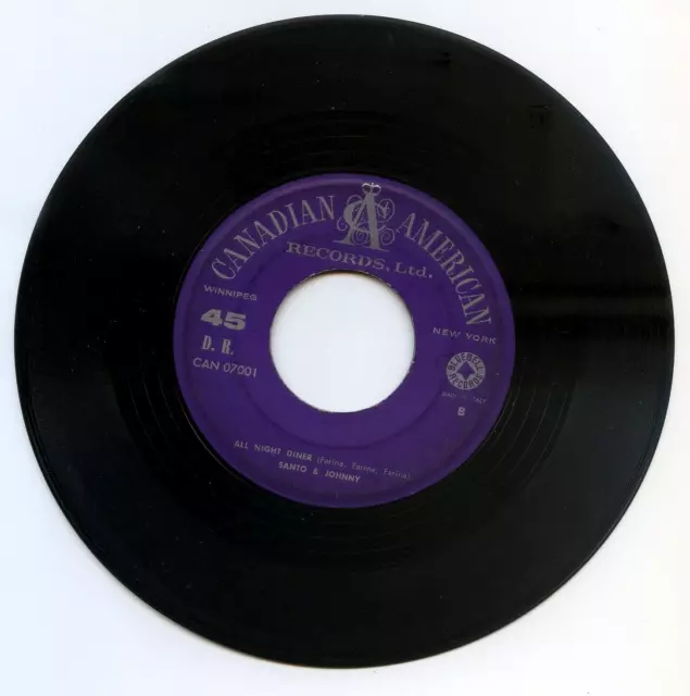 1959 Saint & Johnny - All Night Dinner/Sleep Walk 45 Rpm Rare Purple Target