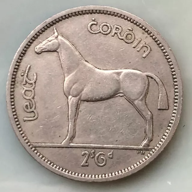 1/2 Crown 1962  Irland  . Eire . Pferd .