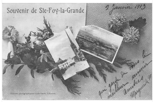 Cpa 33 Souvenir Of Saint Foy La Grande