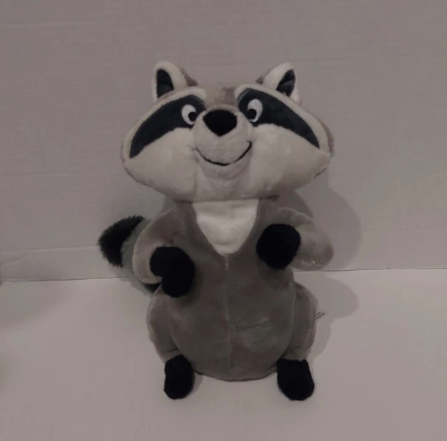 Walt Disney Store Plush Pocahontas MEEKO RACCOON Stuffed Animal Toy soft cuddly