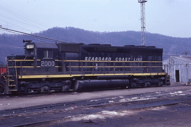 Original Slides (9) SCL Seaboard Coast Line 2000 Series SD45's Taken 1976-1982