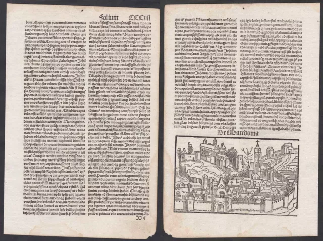 1496 Mazedonien Macedonia Makedonien Schedel Incunable Inkunabel Holzschnitt