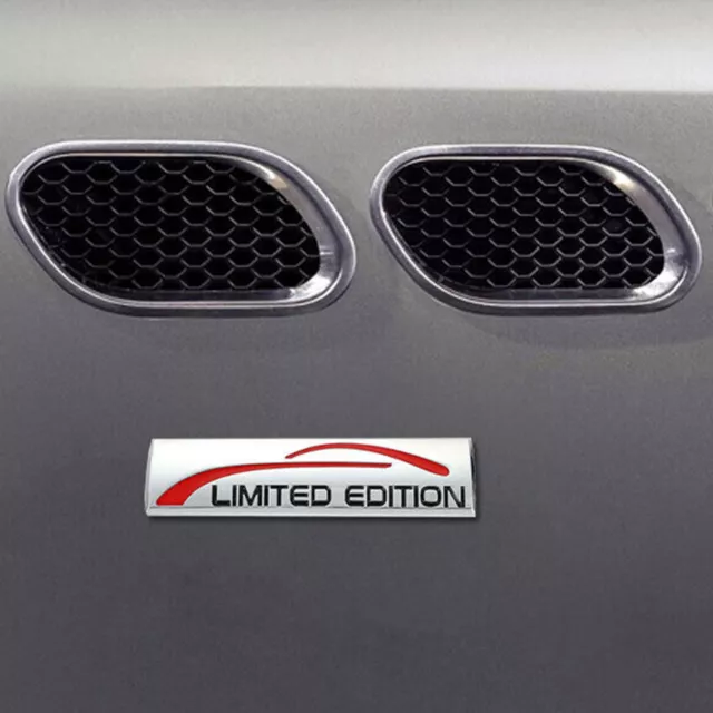 3D Limited Edition Logo Car Chrome Emblem Sticker Badge Decal Trim Accessoires 2