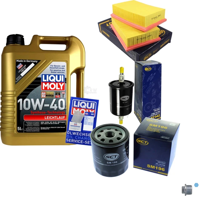 SCT Pacchetto Revisione Germania 5 L Liqui Moly Scorrevolezza 10W-40 per