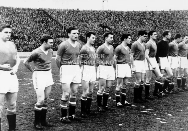 1958 Busby Babes Last Line Up Manchester United Photo Print Man Utd