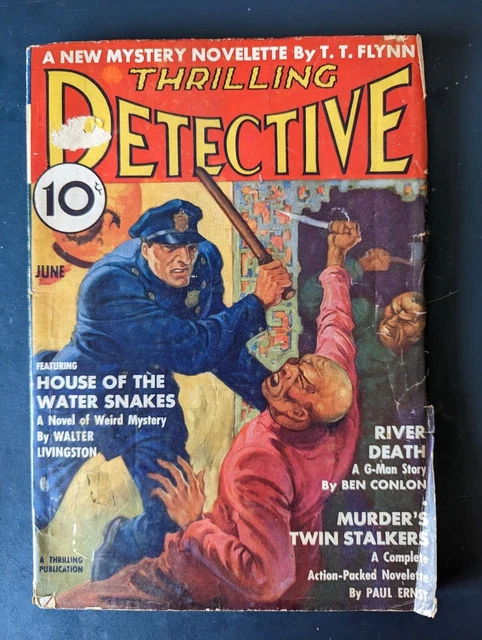 Thrilling Detective Vol. 23 No. 1 June 1937 Classic Pulp G-