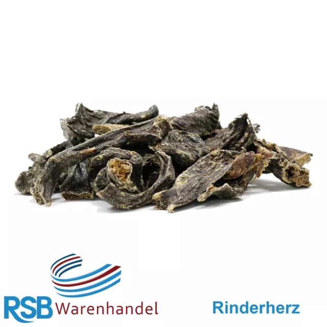 1 kg Rinderherz getrocknet Hundefutter Kausnack Kauartikel Hund Rind Lecker.Pet®