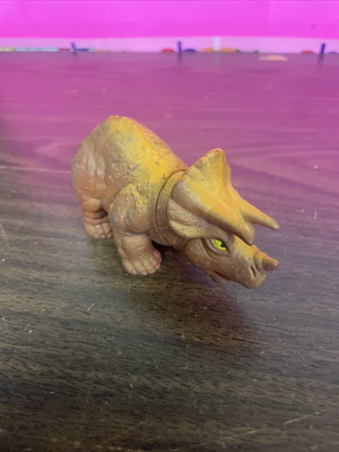 Playskool Triceratops 1988 Vintage Dinosaur Plastic Rubber Toy