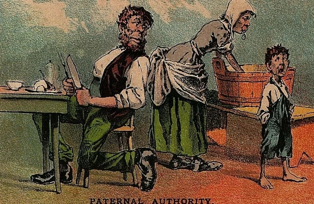 1880s Paternal Authority Ariosa Trade Coffee Card Arbuckle's Victorian Father