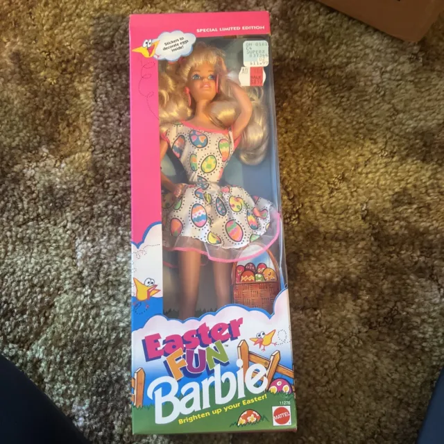 Mattel Easter Fun Barbie Doll #11276 NRFB Limited Edition New Vintage 1993