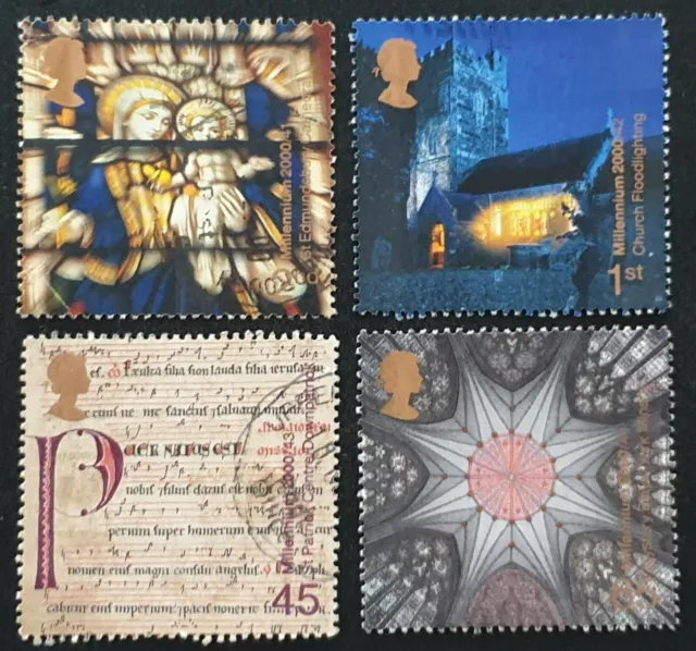 DUZIK S: GB 2000 "SPIRIT AND FAITH" SG2170-3 Full Set of 4 used stamps (No546)**