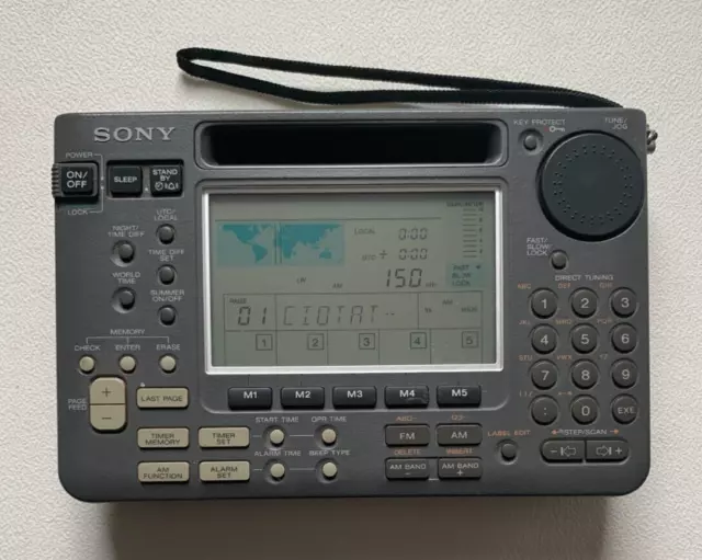 Récepteur radio à ondes courtes Sony ICF-SW55 LW MW FM stéréo Japon