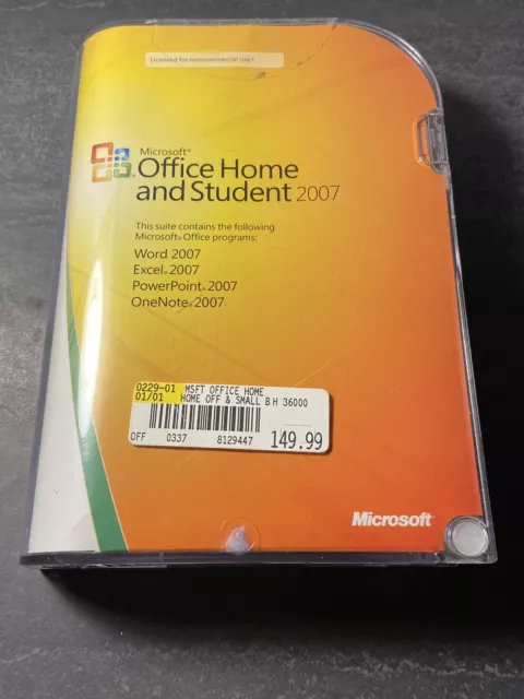 Microsoft Office Home and Student 2007