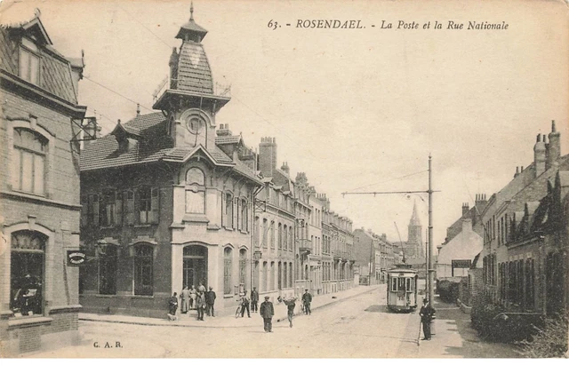 59 Rosendael #20933 La Poste Et La Rue Nationale Tramway