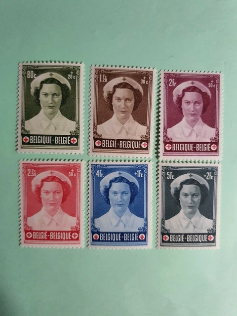 6 Timbres de la Belgique neuf avec Trace de charnière n°912/17 sauf le 916