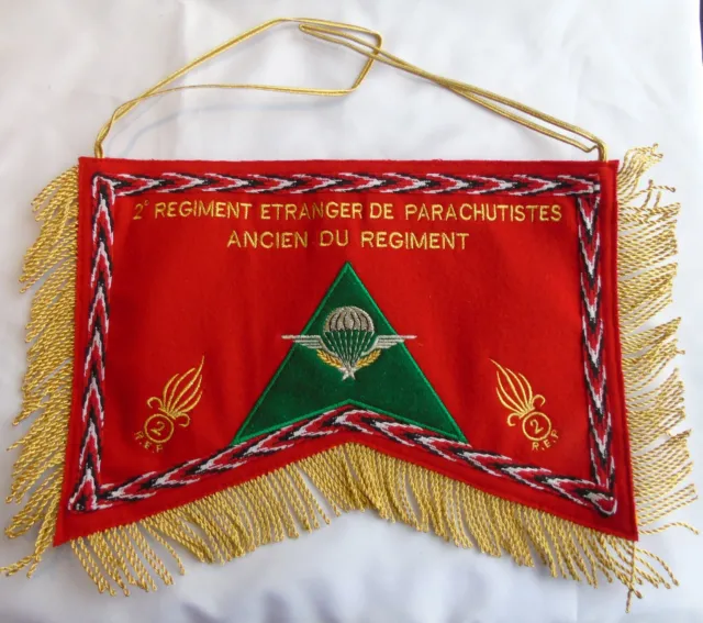 French Foreign Legion 2nd Foreign Parachute Battalion Flag/Pennant - 2 REP