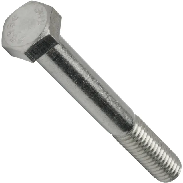 1/4-28 Hex Bolts Stainless Steel Cap Screws Partially Threaded All Sizes Listed