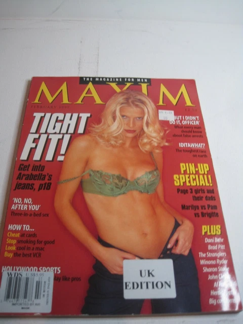 Maxim  UK　Adriana Maxim UK Edition Mag Adriana Karembeu Model Issue April 2002