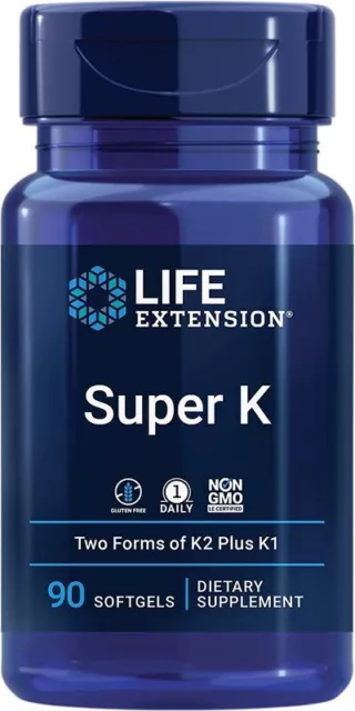 Life Extension, Super K, 90 Weichkapseln - Blitzversand