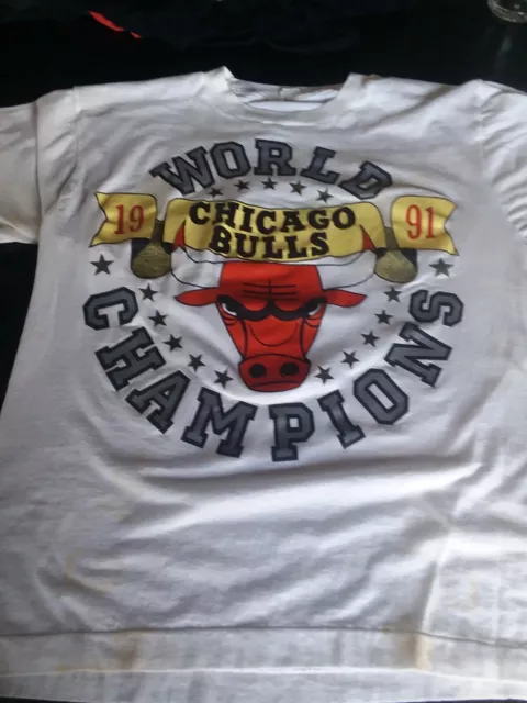 T-shirt homme XL UNK Chicago Bulls maillot NBA basket-ball imprimé partout