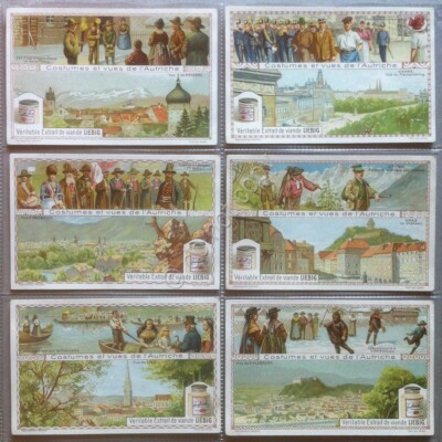 COSTUMI E VEDUTE DELL'AUSTRIA LIEBIG BELGA S 1089 CIF 1086 Ed 