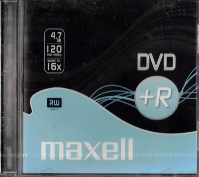 MAXELL 1 x DVD+R - 120min VIDEO - 4.7GB DATA - 16X SPEED