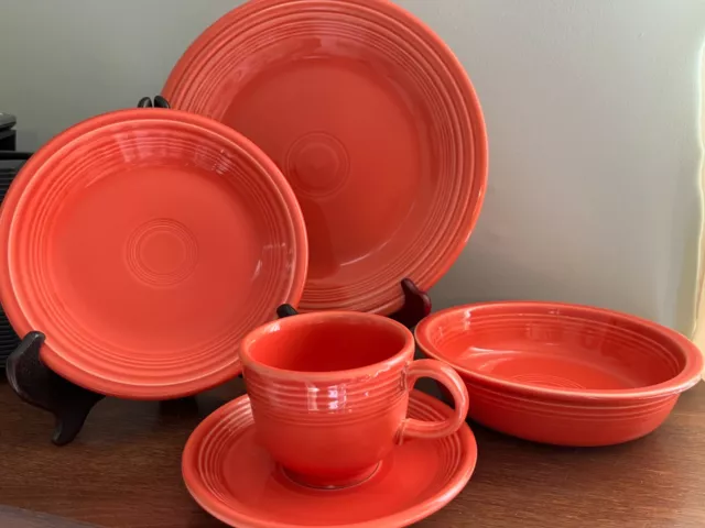 Fiestaware 5 piece deals place setting