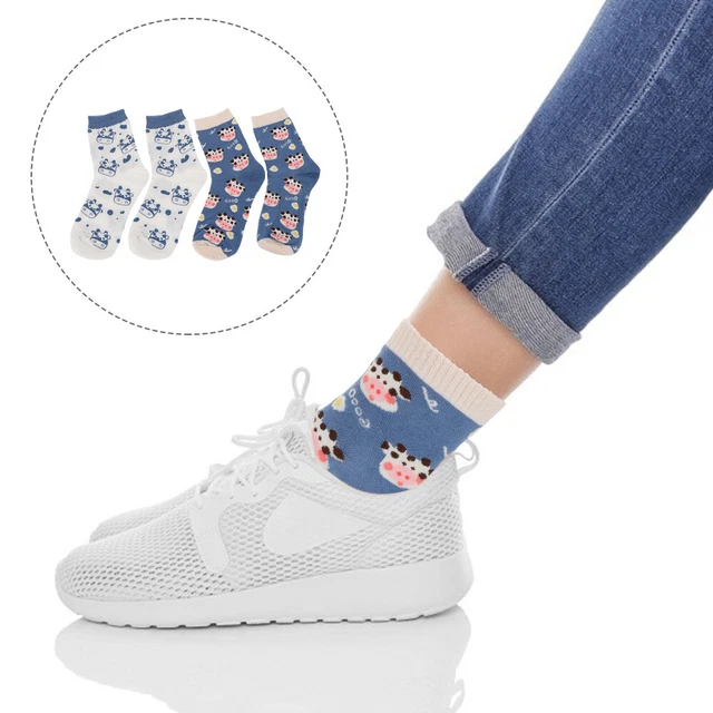 2 Pairs girls slipper socks Animaux Chaussettes Chaussettes Moelleuses Pour Enfa