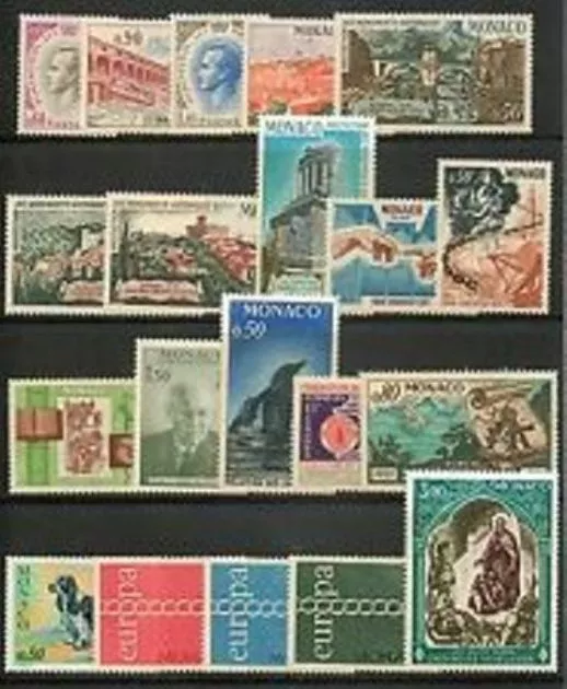 MONACO - Timbres Année 1979 Complète N° 1175 à 1208  Cote: 88€