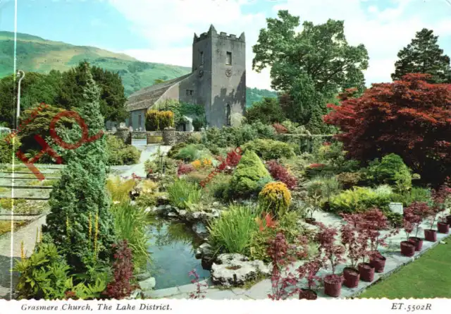 Picture Postcard> English Lake District, Grasmere Church [Bamforth]