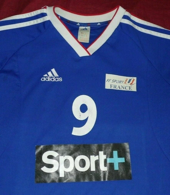 Maillot Entrainement Equipe De France 2008/2009 - Adidas Rouge - Taille L - Porté