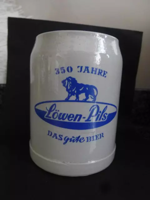 Rarität alter Sammlerkrug Bierkrug von Löwen Pils 0,5 L
