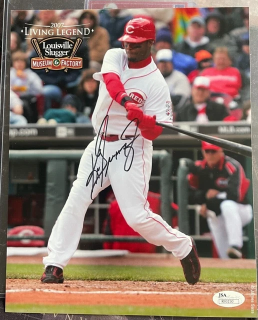 Ken Griffey Jr Autographed Mini Poster JSA Authenticated Cincinnati Reds